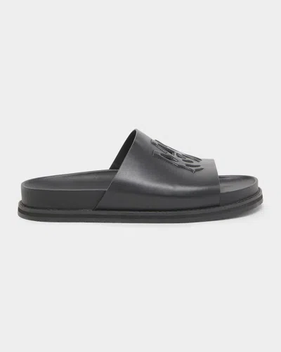 Amiri Men & Apos;s Ma Leather Slides In Black