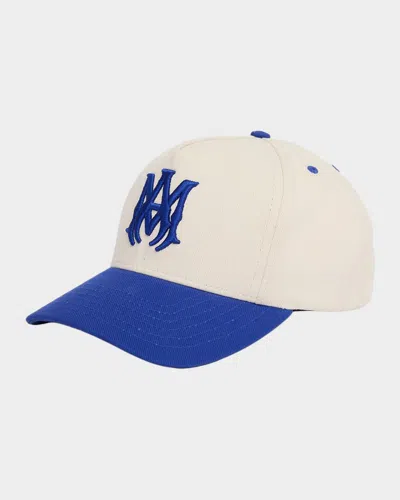 Amiri Logo-embroidered Cotton Baseball Cap In Pattern