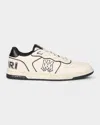 Amiri Newport White Sneakers Low Top With Logo Patch On The Side And Contrasting Heel With Leather Logo Le In White