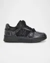 Amiri Skyline Sneaker In Leather And Mesh With Python Print In Black