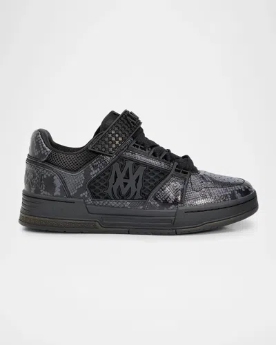 AMIRI MEN & APOS;S SKYLINE SNAKE-EFFECT LEATHER SNEAKERS