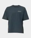 Amiri Men & Apos;s Studded Logo Oversized T-shirt In Black