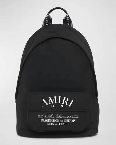 AMIRI MEN'S ARTS DISTRICT LOGO-PRINT BACKPACK