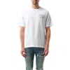 Amiri White Crewneck T-shirt With Logo Print On The Front In Cotton Man In White
