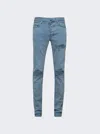 AMIRI MEN'S OVERDYED JEANS IN ASHLEY BLUE FOR SS24