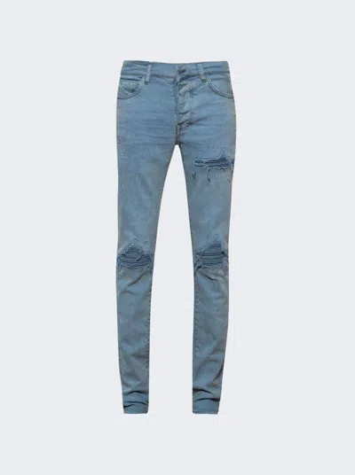 AMIRI MEN'S OVERDYED JEANS IN ASHLEY BLUE FOR SS24