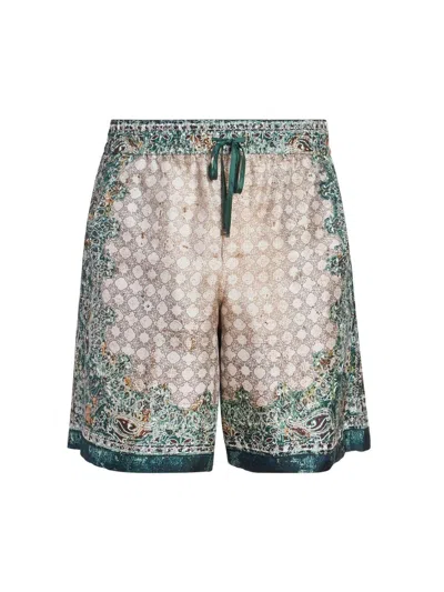 Amiri Bandana Bermuda Shorts Knee Length Print In Multi
