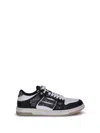 Amiri Skel Top Black Low Top Sneakers With Logo Patch On The Tongue And Logo Lettering On The Heel In Leat