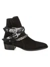 Amiri Man Ankle Boots Black Size 10 Soft Leather In Black