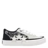 Amiri Sunset Skate Paisley-printed Suede Sneakers In Black