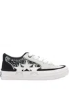 Amiri Sunset Skate Paisley-printed Suede Sneakers In Black