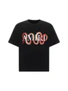 Amiri Mens Snake Oversized Short-sleeve Cotton-jersey T-shirt Black