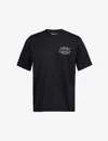 Amiri Mens Black Brand-embellished Crewneck Cotton-jersey T-shirt