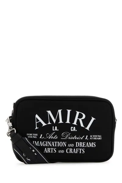 Amiri Men Black Fabric Crossbody Bag