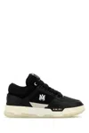 Amiri Black Low Top Sneakers With Logo Detail In Tech Fabric And Leather Man