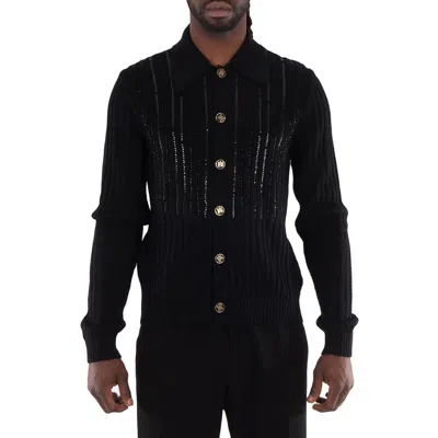 Amiri Men's Black Long Sleeve Polo Shirt