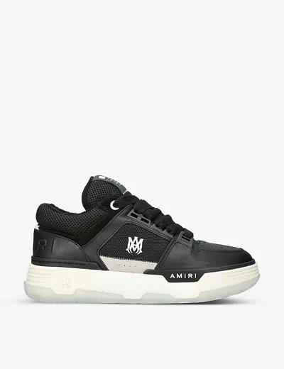 Amiri Mens Black Ma-1 Chunky-sole Leather Low-top Trainers