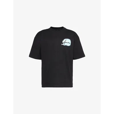 Amiri Mens Black Paradise Stretch-cotton Jersey T-shirt