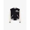 Amiri Logo-embroidered Bomber Jacket In Black
