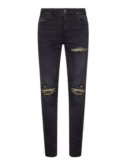 Amiri Men Black Stretch Denim Mx1 International Jeans