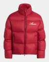 Amiri Bones Down Puffer Jacket In Deep Red
