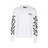 Amiri Stacked Bones Crewneck Sweater With Graphic Print In White
