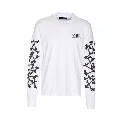 AMIRI AMIRI MEN BONES STACKED LONG SLEEVES T-SHIRT