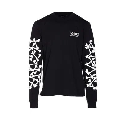 AMIRI AMIRI MEN BONES STACKED LONG SLEEVES T-SHIRT