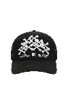 Amiri Black Bones Stacked Trucker Cap