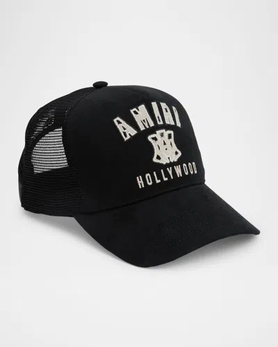 AMIRI MEN'S BONES STACKED TRUCKER HAT