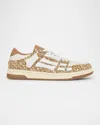 Amiri Men's Boucle And Leather Skel Top Sneakers