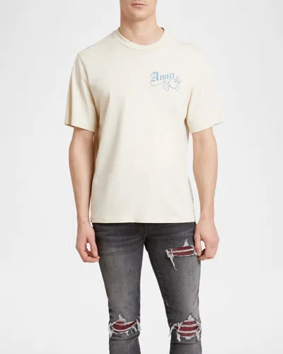 Amiri Men's Bowling Graphic T-shirt In Alabaster