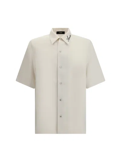 Amiri Men Camp Shirt In Neutral