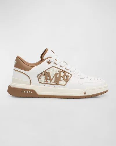 Amiri Men's Classic Leather Logo Low-top Sneakers In White