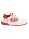 Amiri Men's Classic Leather Low-top Sneakers In White Red