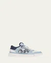 Amiri Men's Classic Low Leather Sneakers In Blue