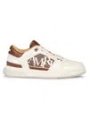 Amiri Men 'classic Low' White Sneaker With Maxi Logo On The Side And Tone-on-tone Ma Quad Motif In L In White