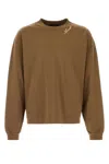 Amiri Script Oversized Long Sleeve Tee In Brown
