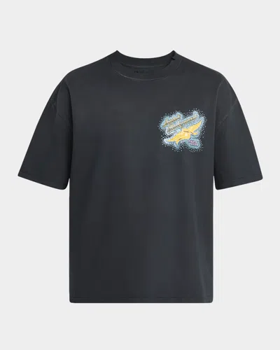 Amiri Men's Crystal  Wings T-shirt In Black