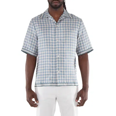 Amiri Men's Dusty Blue Ma Quad Bowling Shirt