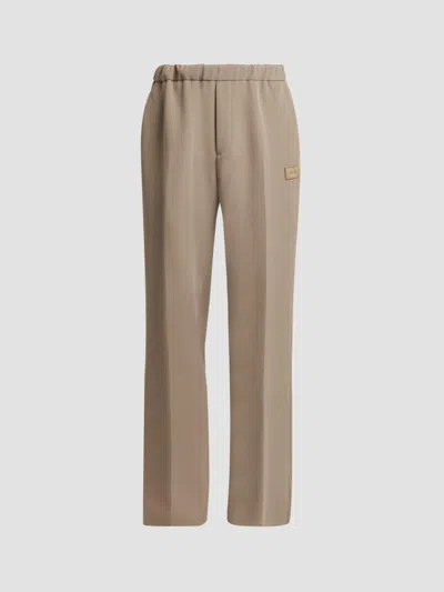 Amiri Men's Elasticized Waistband Satin Wide-leg Track Pants In Brown