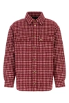 Amiri Red Embroidered Boucle Jacket In Multicolor