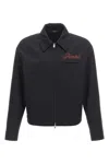 Amiri Embroidered Jacket With Front Pocket And Collar In Black