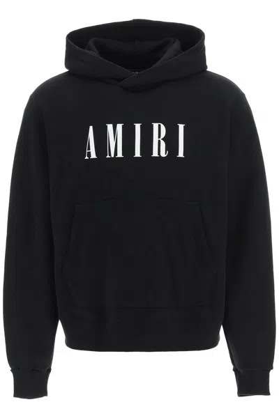 Amiri Men's French Terry Cotton Hoodie With  Core Logo In Black For Ss24