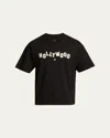 Amiri Mens Shotgun Brand-embroidery Relaxed-fit Cotton-jersey T-shirt Black In Black