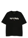 Amiri Mens Shotgun Brand-embroidery Relaxed-fit Cotton-jersey T-shirt Black In Black
