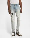 Amiri Hollywood Thrasher Skinny Jeans In Antique Indigo