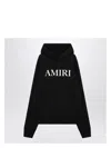 Amiri Logo-lettering Cotton Hoodie In Black