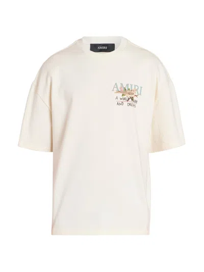 Amiri Hope And Dreams Cotton T-shirt In Neutral
