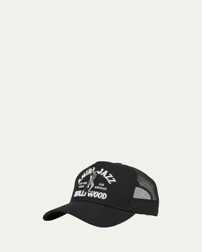 AMIRI MEN'S JAZZ WOLF TRUCKER HAT